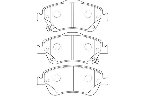 KAVO PARTS Комплект тормозных колодок, дисковый тормоз BP-9127